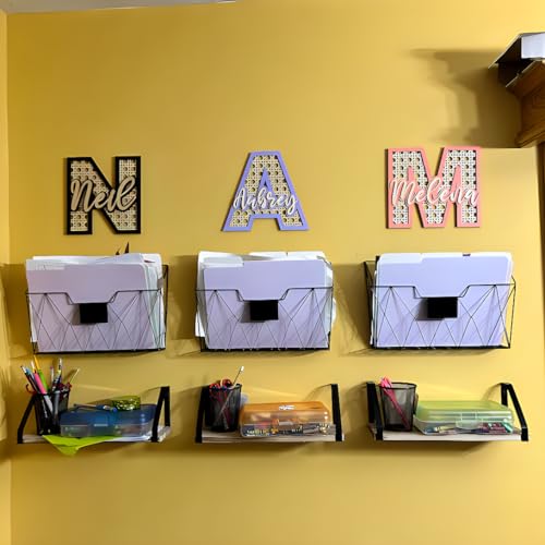 Custom Wood Name Sign - Exquisite Nursery Decor and Wall Art for Girl or Boy Room - Stunning Family Name Signs with Wood Letters and Baby Name Sign EXUNART