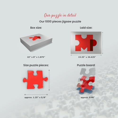 MyPuzzle Minnesota: Land of 10,000 Lakes - Premium 1000 Piece Jigsaw Puzzle for Adults MyPuzzle.com