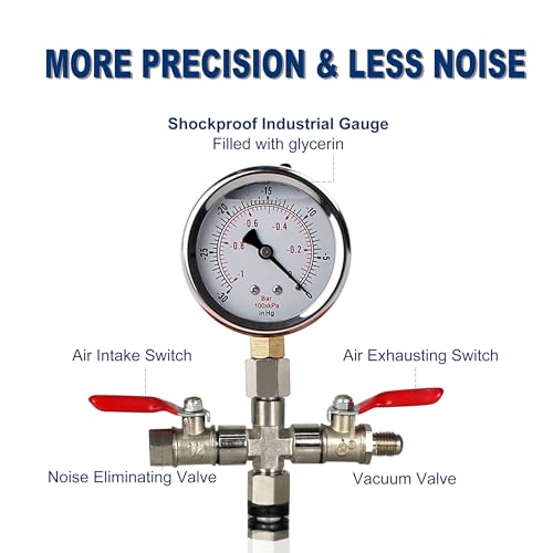BACOENG 2.8 QT Glass Pyrex Vacuum and Degassing Chamber with Acrylic Lid Perfect for Degassing Silicones, Epoxies and Essential Oils BACOENG