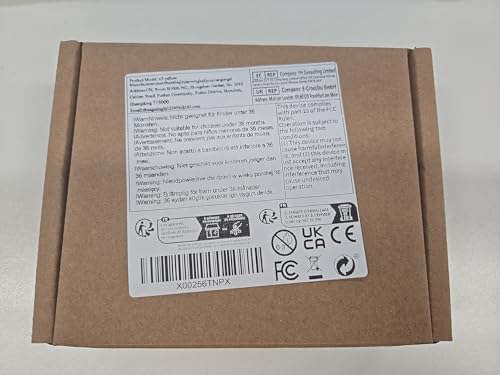 HuiJuKeJi Mini Sticker Printer Bluetooth Smart Pocket Inkless Thermal Printer with 11 Rolls Thermal Paper and Sticker for iOS&Android Print Pod, Portable Receipt Printer for Photo Note Memo (Yellow) HuiJuKeJi