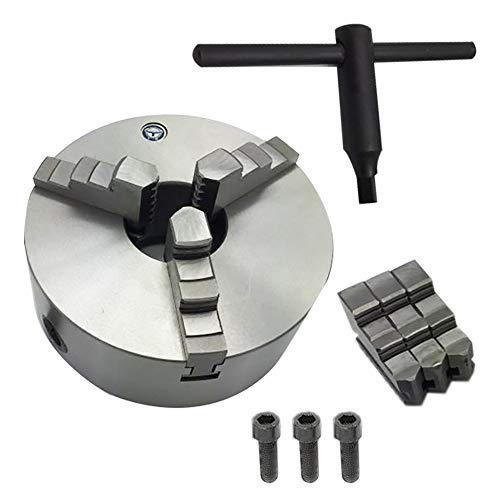 3 Jaw Lathe Chuck Manual Chuck 3" K11-80 Self-centering Lathe Drilling Part 80mm Total 2 Set of Jaws findmall