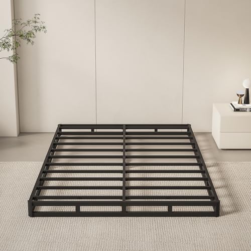 Oykomuc Box Spring Queen Size Bed Base, 5 Inch Low Profile, 3000 LBS Heavy Duty Metal Mattress Foundation with Fabric Cover, Easy Assembly, Quiet Noise Free, Non Slip Oykomuc