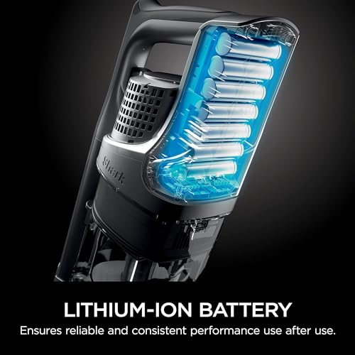 Shark IZ682H Vertex Pro Lightweight Cordless Stick Vacuum with DuoClean PowerFins, Black/Silver Shark