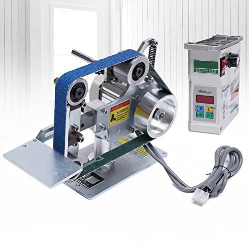 Abrasive Belt Machine 30'' x 1'' DIY Desktop Belt Sander Vertical Horizontal Belt Polisher Sharpener Grinder with Brushless Motor 550W Fixed Angle LIANDU-US