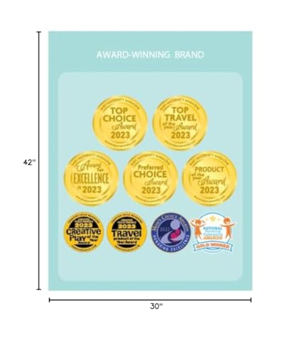 Regalo Heritage and Home Wooden Extra Wide Stairway and Hallway Walk Through Baby Safety Gate with Mounting Kit Regalo