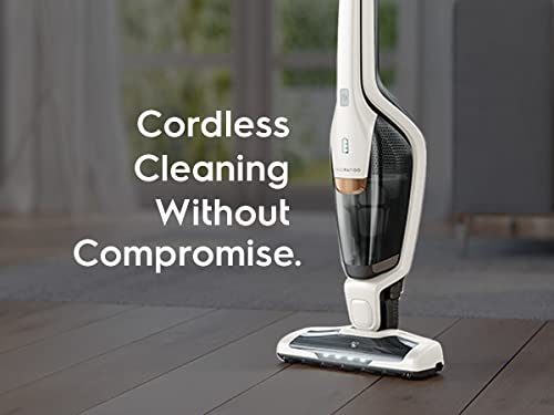 Electrolux Ergorapido Stick Vacuum Cleaner, Lightweight Cordless Vacuum with LED Nozzle Lights and Turbo Battery Power, for Carpets and Hard Floors, in Satin White Electrolux