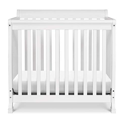 DaVinci Kalani 4-in-1 Convertible Mini Crib in White | Greenguard Gold Certified DaVinci