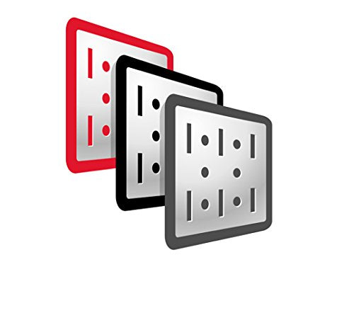 Pegboard Organizer Wall Control 4 ft. Metal Pegboard Standard Tool Storage Kit with Galvanized Toolboard and Black Accessories Wall Control