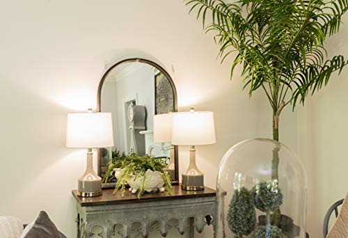 Creative Co-Op Metal Scalloped Edge Table with Zinc Finish and Wood Top Creative Co-Op