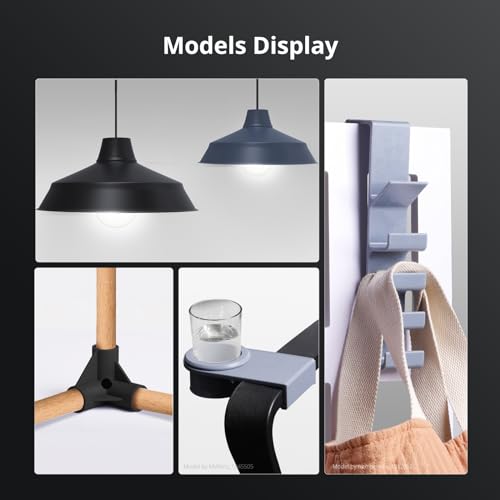 ANYCUBIC Rigid High-Temp Resistant 3D Printer Resin, Extra Toughness & Rigidity, Wide Compatibility for LCD Resin 3D Printers, Applicable for Industrial Parts & Jewelry Prints (Black, 1kg) ANYCUBIC