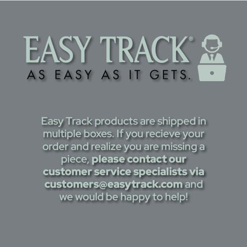 Easy Track PH43-WH Ultimate Corner Wood Kit Closet Organizer in White with White-Vinyl Hardware Easy Track