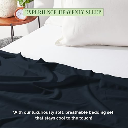 Elegant Comfort Premium Hotel Quality 1-Piece Flat Sheet, Luxury & Softest 1500 Thread Count Egyptian Quality Bedding Flat Sheet, Wrinkle, Stain and Fade Resistant, King, Black Elegant Comfort