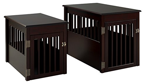 BarkWood Pet Crate End Table - Cappuccino Finish Camaflexi