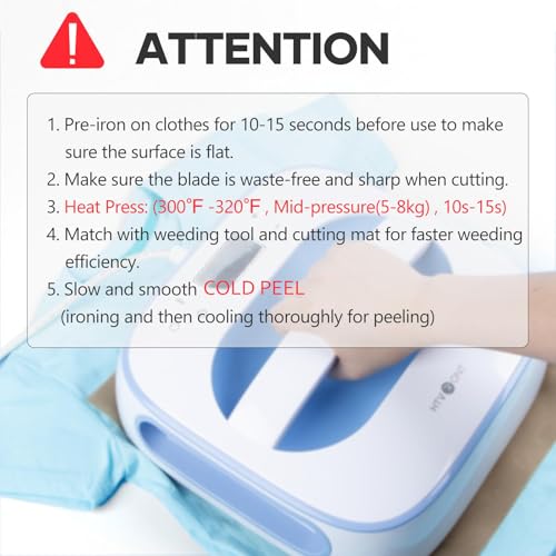 HTVRONT HTV Roll Heat Transfer Vinyl - 12" x 8ft White HTV Vinyl for Shirts, Iron on Vinyl for All Cutting Machine - Easy to Cut & Weed for Heat Transfer Design (White) HTVRONT