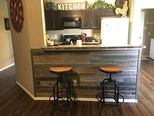 Rockin' Wood Reclaimed barn Wood Wall Paneling, Planks for Accent Walls Nail Up Application (1 Square Foot Sample Pack) Rockin' Wood