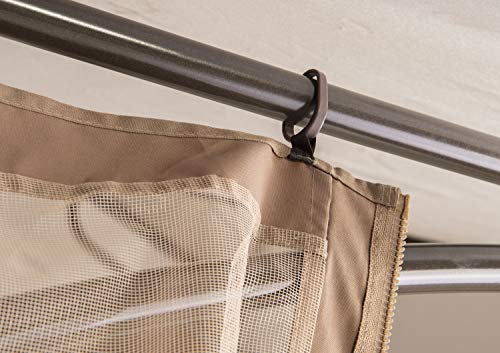 ShelterLogic Outdoor 11' x 11' Magnolia Vented Soft Top Gazebo and Screenhouse ShelterLogic