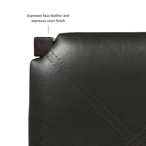 Linon Brown 3-Piece Table Faux Marble Tavern Set, 42" w x 22.25" d x 36" h Linon