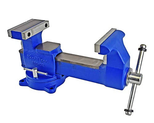 Yost Vises 865-D2 Reversible Combination Vise System | 6.5 Inch Jaw Width Heavy-Duty Utility Pipe and Bench Vise |Jaw Opens 11 Inches when Reversed | Yost Vises