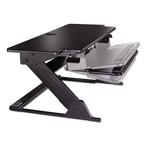 3M Precision Standing Desk, 42" X 23.2" X 6.2" to 20", Black 3M