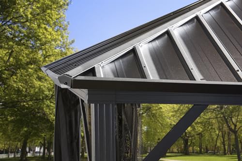 Sojag Outdoor 8' x 8' Dakota Hardtop Gazebo Outdoor Sun Shelter Sojag
