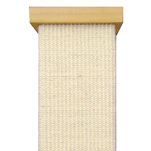 SmartCat Ultimate Scratching Post – Beige, Large 32 Inch Tower - Sisal Fiber, Simple Design - For All Cats SmartCat