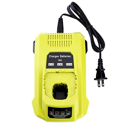 Elefly P117 Compatible with Ryobi 18V Battery Charger, Compatible with Ryobi 12V-18V ONE+ Lithium NiCad NiMh Battery P102 P103 P107 P108 P109 P189 P190 PBP002 PBP005 ELEFLY