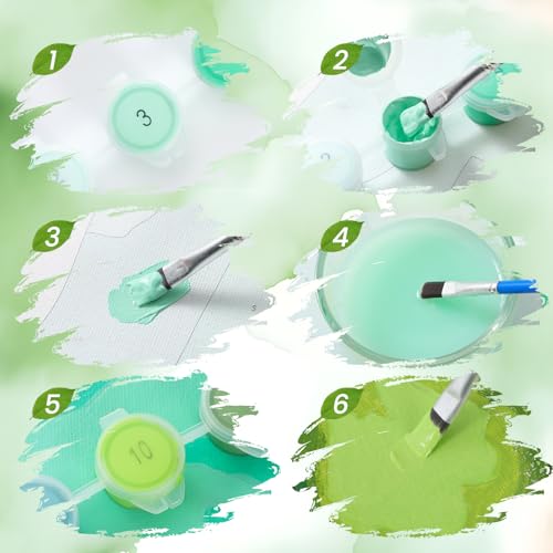 XTXGERL Paint by Numbers for Adults Beginner Farm Animals Horses Dogs Birds DIY Acrylic Painting by Numbers Kits with Brushes Acrylic Pigment Home Decoration Brithday Gifts 16x20 inch XTXGERL