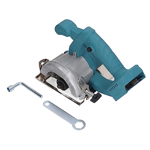 1200W Angle Adjustable Cutting Saw, Cordless Electric Circular Saw for Woodworking, 18V with ABS Material, BL1850B Battery Compatible SASKATE