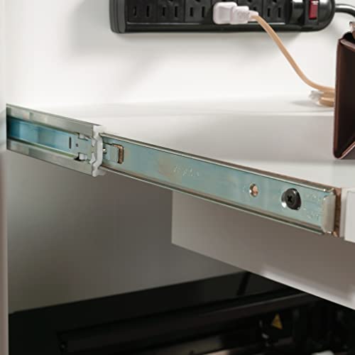 Sauder Miscellaneous Storage Craft & Sewing Armoire, L: 35.11" x W: 21.81" x H: 61.58", Glacier White finish Sauder