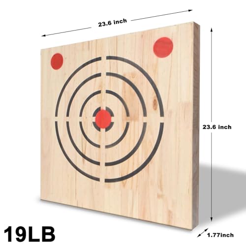 VKEDA Axe Throwing Wooden Target with Handles VKEDA