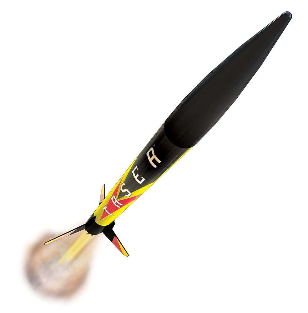 Estes 1491 Taser Rocket Launch Set, Beginner Flying-Rocket-Model Building Kit for Ages 10+, Includes Launch Pad System Estes