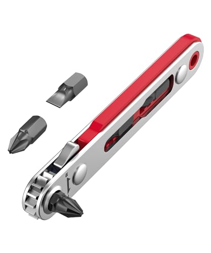Bates- Mini Ratchet Wrench Screwdriver, 1/4" Magnetic 90 Degree Screwdriver, Low Profile Ratchet, Right Angle Screwdriver Low Profile Screwdriver, Small Ratchet, Angled Screwdriver for Tight Spaces Bates Choice