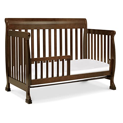daVinci Kalani 4-in-1 Convertible Baby Crib - Strong, Easy to Assemble GREENGUARD Certified Crib - Convertible to Toddler Bed, Daybed, Full-Size Bed - Four Adjustable Mattress Heights - Espresso