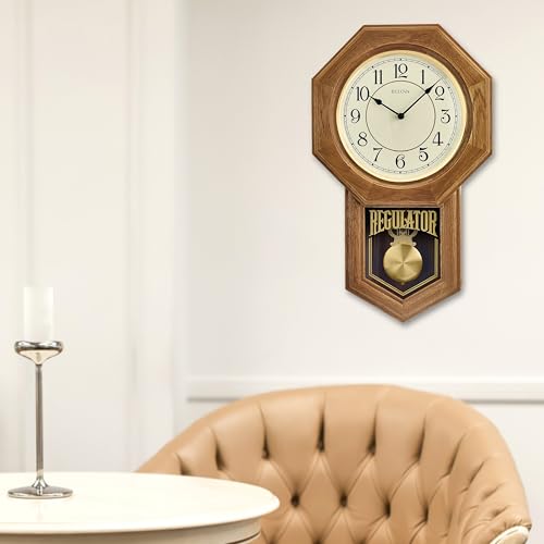 Bulova Clocks Model C3545 Thomaston, Golden Oak Bulova