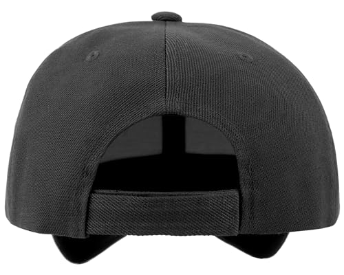 Gelante Plain Blank Baseball Caps Adjustable Back Strap Wholesale LOT 12 Pack- 001-Black Gelante