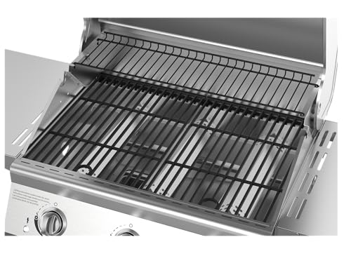 Nexgrill 3-Burner Stainless Steel Propane Gas Grill with Side Tables, 40,500 BTUs, 4 Wheel Transport, 591 SQ. IN. Cooking Space, Outdoor Kitchen Grill for BBQs, Patios, and More - 720-0830MN Nexgrill