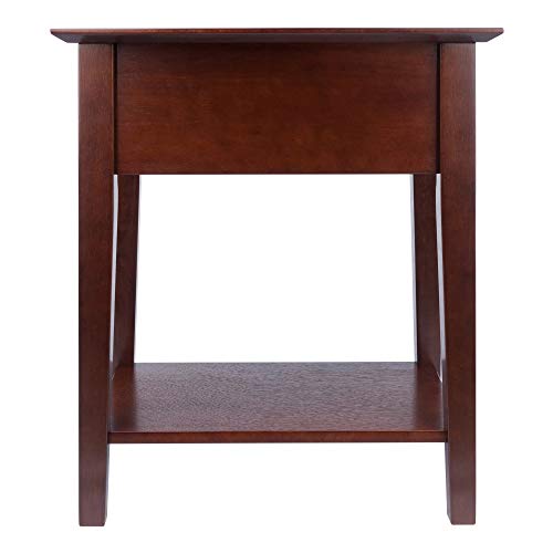 Winsome Wood Shaker Accent Table, Antique Walnut Winsome