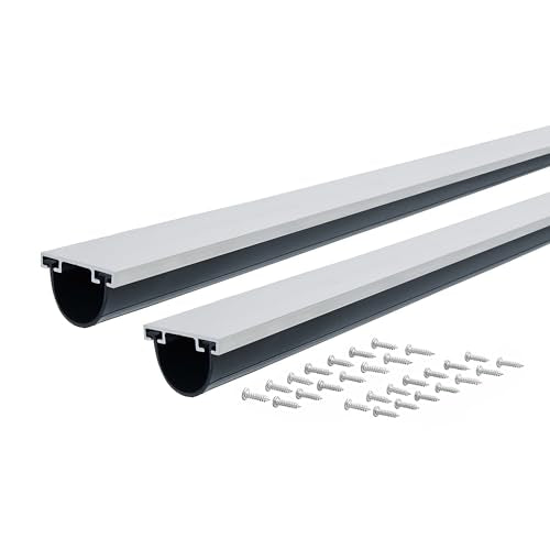M-D Building Products 87668 18-Feet Universal Aluminum and Rubber Garage Door Bottom, Black M-D Building Products