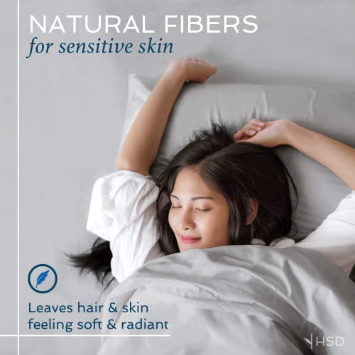Hotel Sheets Direct 3 Piece Full Duvet Cover Set, 100% Viscose Derived from Bamboo Comforter Cover with 2 Pillow Shams, Moisture-Wicking, Silky Soft Texture, Cooling, Breathable, Easy Care, Dark Gray Hotel Sheets Direct