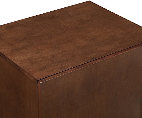 Crosley Furniture Everett Record Player Stand with Storage for Vinyl Records, Mahogany Crosley