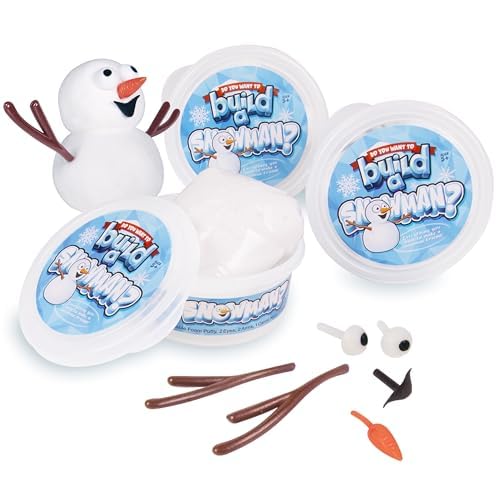 Kangaroo Build a Snowman Kit 3Pk, Do You Want To Build a Snowman, Melting Snowman Putty Kit, Make Snowman Kit, Kids Stocking Stuffers, Toddlers Stocking Stuffers, Snowman Clay Craft Kit, Snowman Craft Kangaroo