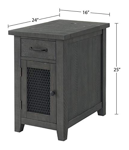 Martin Svensson Home Rustic Chairside Table, Grey Martin Svensson Home