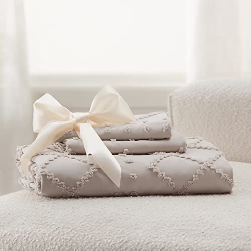 Bedsure Boho Duvet Cover King Size - Linen Breathable & Soft Boho Bedding, Machine Washable Comforter Cover for All Seasons, Includes 1 Duvet Cover 104"x90" with 2 Pillow Shams & Zipper Closure Bedsure