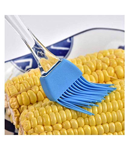 SILCONY 7" Silicone Basting Pastry Brush - Perfect for Oil Butter Spread, Marinades, Baste, BBQ, Grill, Cooking - BPA Free, Food Grade Material, Dishwasher Safe (3, 7 Inches) Silcony