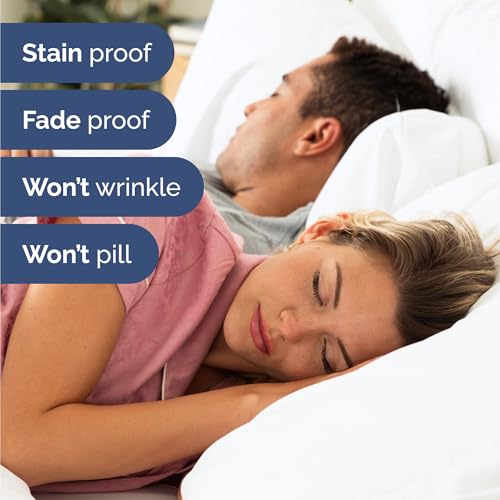 Twin 4 Piece Sheet Set - Comfy Breathable & Cooling - Ultra Soft Hotel Luxury Bedding Set with 8-16 Inch Deep Pockets - 1 Flat & 1 Fitted Sheet & 2 Pillowcases - Cozy, Wrinkle Free & Easy Care - White CGK Unlimited