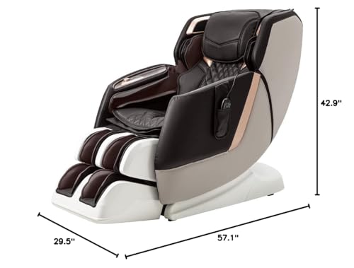 Osaki AmaMedic Juno II 3D | 3D+ Sonic Massage | Zero Gravity | Full Body Airbag Massage Chair | Seat Vibration | Lumbar Heating | Automatic Body SCAN | Brown Osaki