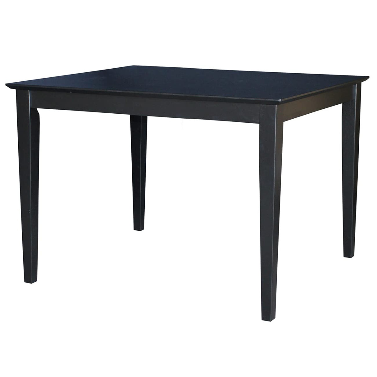 International Concepts Solid Wood Dining Table with Shaker Legs, 48 by 30 by 30-Inch, Black IC International Concepts