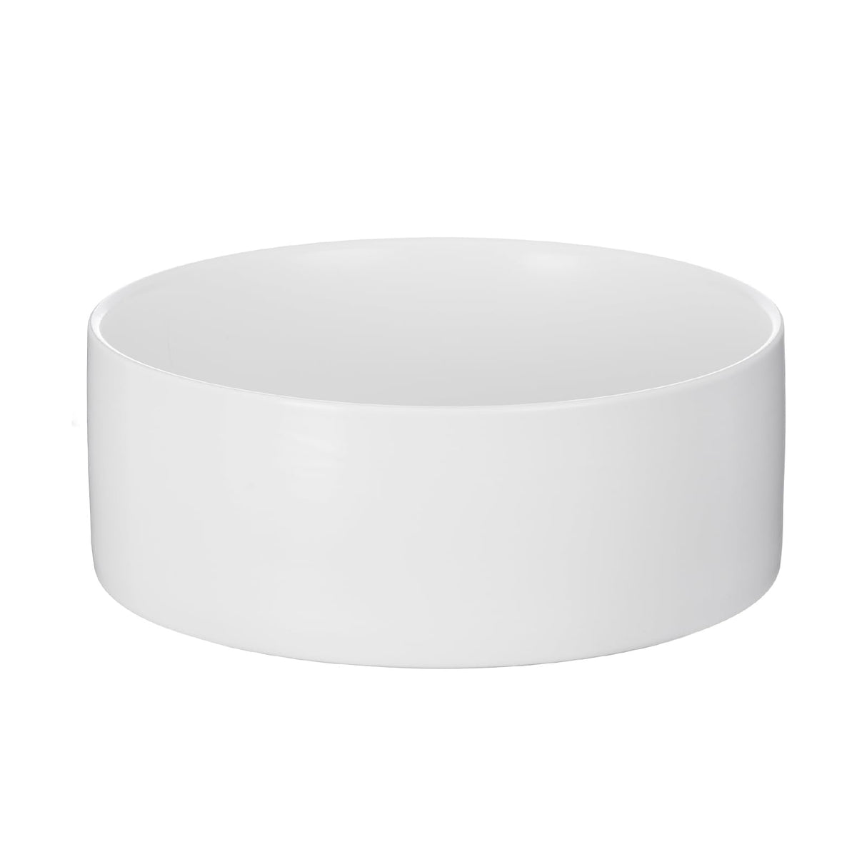 Welloyed 8'' Ceramic Dog Bowl - 70Oz Classic Dog Food Bowl Water Bowl for Medium and Large Breeds, Heavy-Duty Non-Slip Dog Dish, Food Grade Stoneware Pet Bowl, Dishwasher & Microwave Safe, White Welloyed