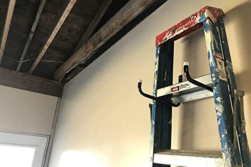 Shepherd Hardware 8091E Heavy Duty Steel 10-Inch Garage Storage Utility Hooks, 4 Pack, Black Shepherd Hardware