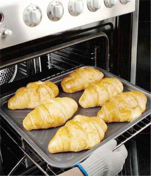 perfsign 4 Pairs Oven Gloves with Fingers,Thin and Light Heat Resistant Gloves for Cooking,Cotton Heat Resistant Gloves,Baking Gloves,Insulated BBQ Gloves for kitchen,Safety Protection Work,Housework perfsign